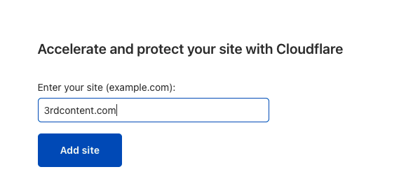 Cloudflare domain hozzáadás