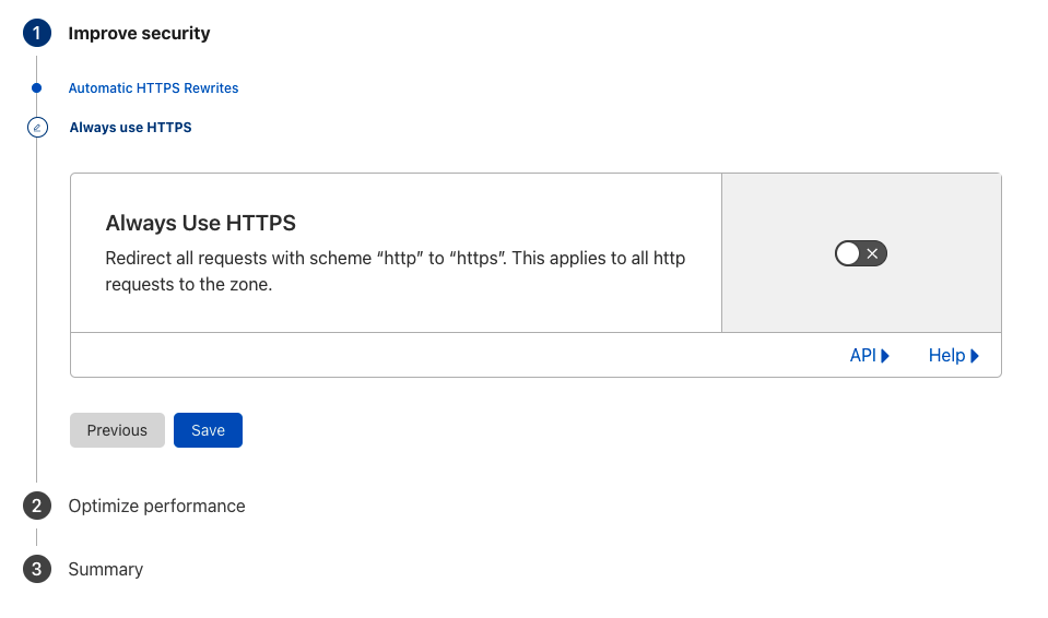 Cloudflare QST Always use HTTPS